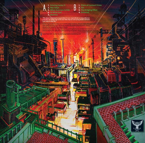 Rhythmic Theory – Mechanized Dreaming (LP, Crème Organization, 2019) Back Cover