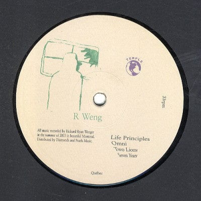 Richard Ryan Wenger - Life Principles (12", RP) Temple (8)