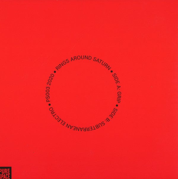 Rings Around Saturn – PS003 (12", Pure Space Recordings, 2020) Back Cover