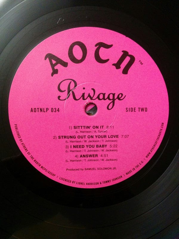 Rivage – Sittin' On It (LP, Athens Of The North, 2020) Image 4