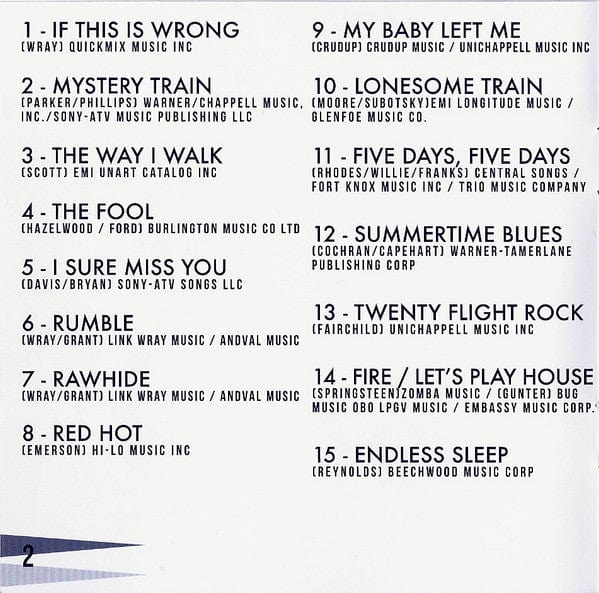 Robert Gordon Link Wray – Cleveland ´78 (CD, Rock-A-Billy Records, 2014) Image 5