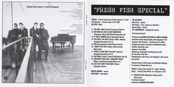 Robert Gordon Link Wray – Robert Gordon With Link Wray / Fresh Fish Special (CD, Ace) Image 5