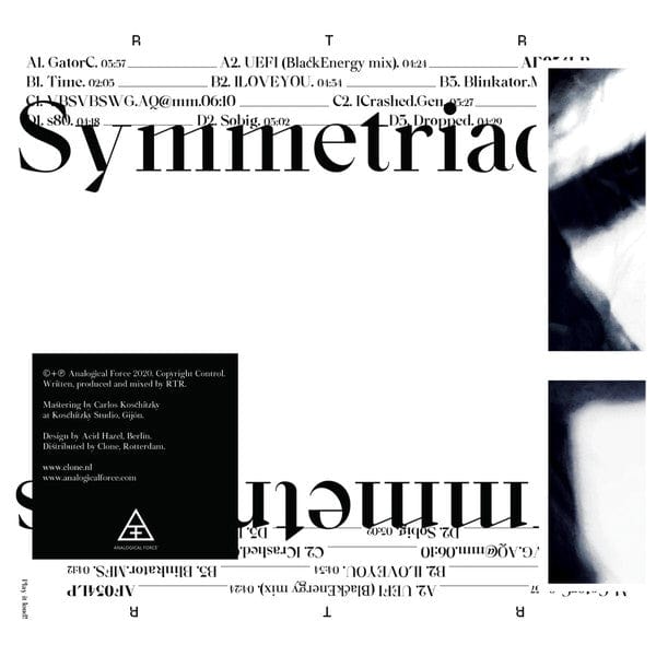 RTR – Symmetriades (2x12", Analogical Force, 2021) Front Cover