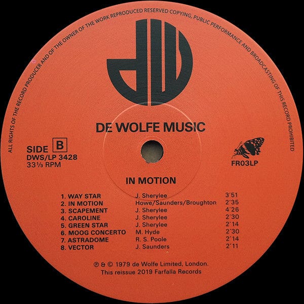 Rubba – In Motion (Modern Progressive Group Sounds Played By Rubba) (LP, Farfalla Records, 2019) Image 4