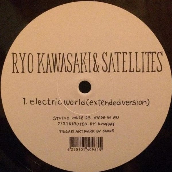 Ryo Kawasaki & Satellites – Electric World (12", Studio Mule, 2019) Back Cover
