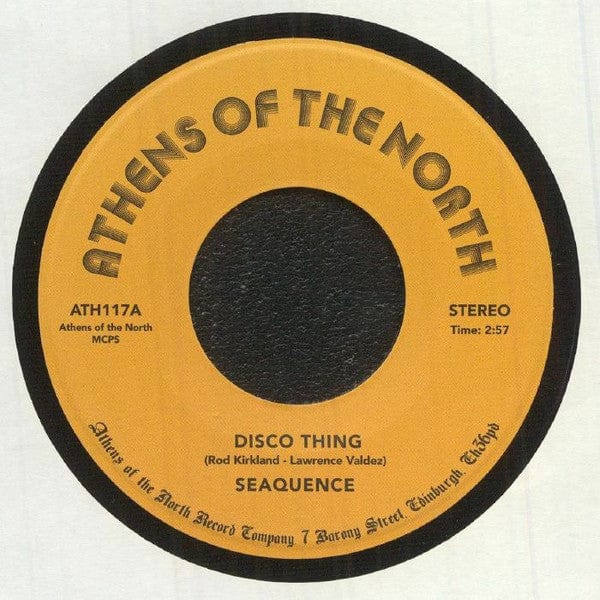 Seaquence – Disco Thing / Your Love (7", Athens Of The North, 2022) Front Cover