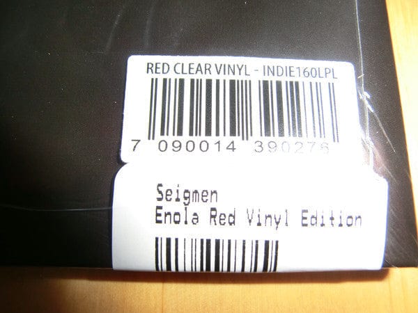Seigmen – Enola (2xLP, Red Clear Vinyl, Indie Recordings, 2015) Image 6
