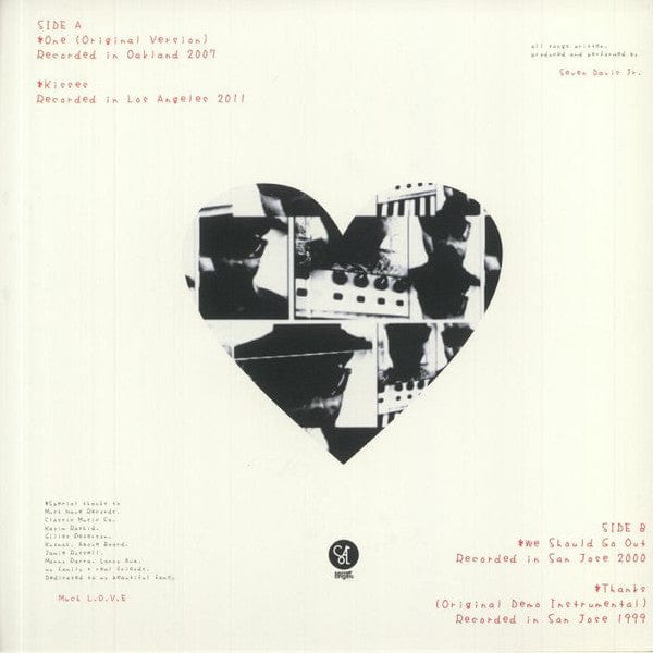 Seven Davis Jr. – One EP (12", Secret Angels, 2021) Back Cover