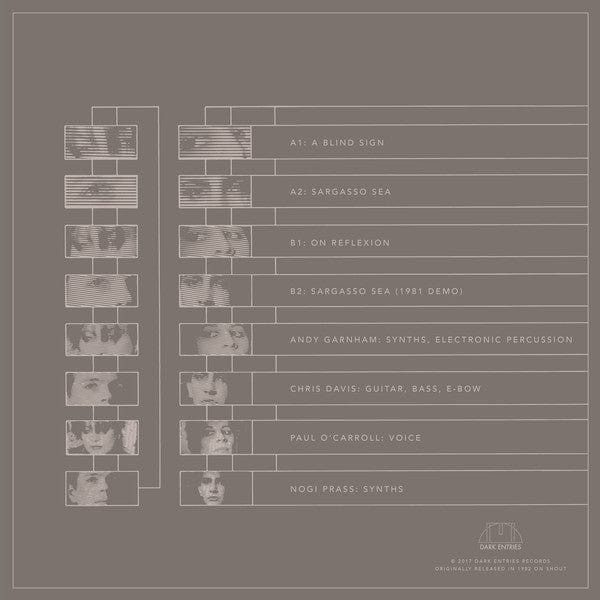 Shoc Corridor – A Blind Sign (12", Dark Entries, 2017) Back Cover