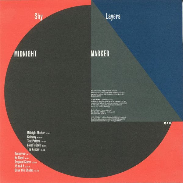 Shy Layers - Midnight Marker (LP, Album) Beats In Space Records