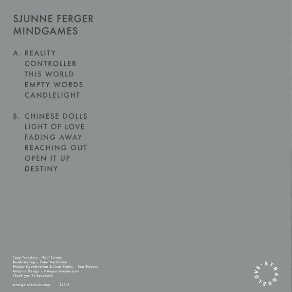 Sjunne Ferger – Mindgames (LP, Strangelove Music, 2022) Back Cover