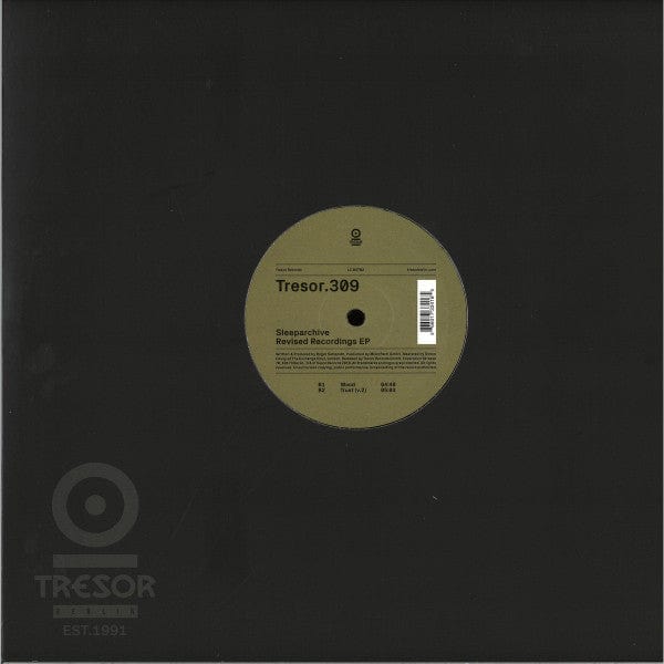 Sleeparchive – Revised Recordings EP (12", Tresor, 2019) Back Cover