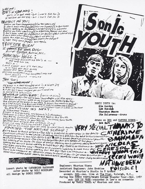 Sonic-Youth* - Confusion Is Sex (LP) Goofin' Records,Original Recordings Group Vinyl 787996802213