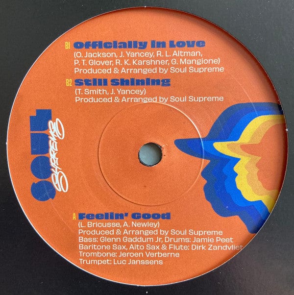 Soul Supreme – Feelin' Good / Officially In Love / Still Shining (7", Soul Supreme Records, 2021) Back Cover