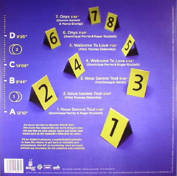 Space Art (2) - Remix (2x12") Because Music Vinyl 5060421564234