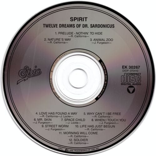 Spirit (8) - Twelve Dreams Of Dr. Sardonicus (CD) Epic CD 07464302672