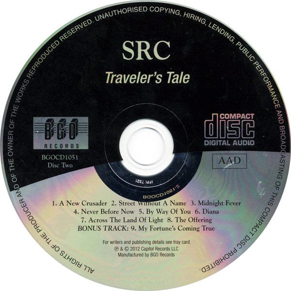 SRC – SRC / Milestones / Traveler's Tale (2xCD, BGO Records, 2012) Image 4