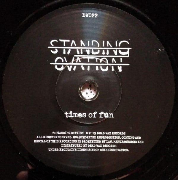 Standing Ovation – What Meaning (7", Dead Wax Records, 2019) Image 4