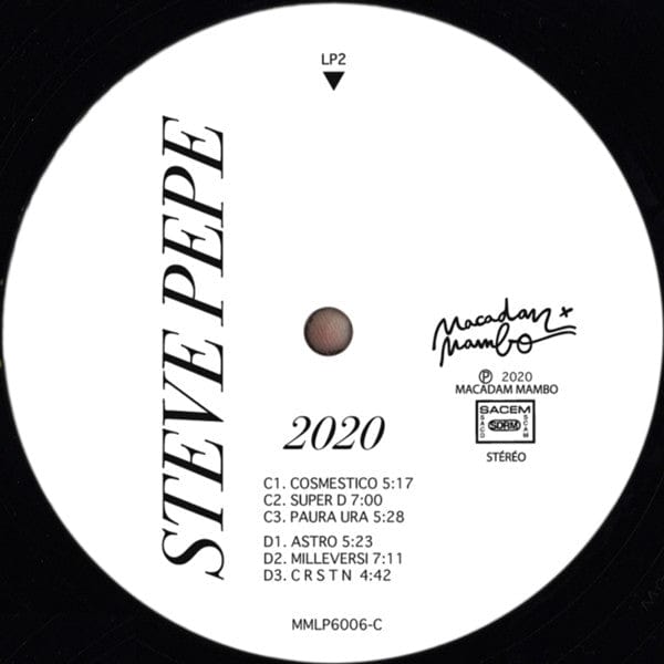 Steve Pepe - 2020 (2xLP) Macadam Mambo Vinyl