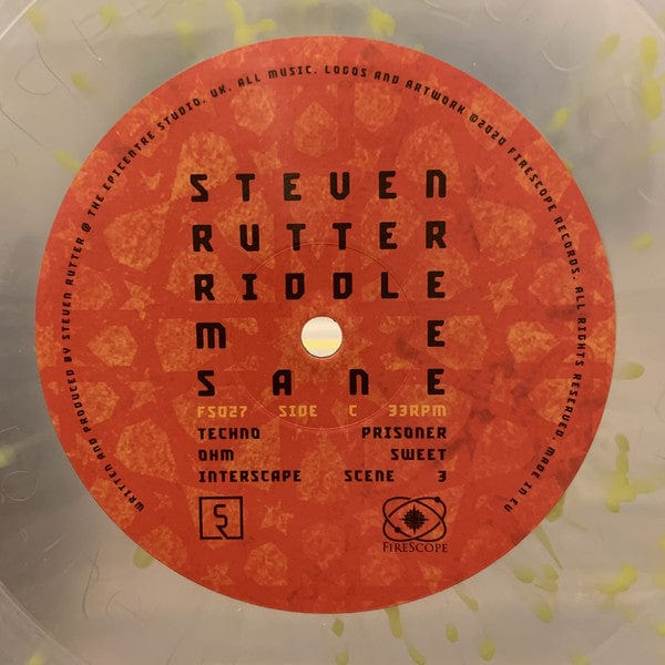 Steven Rutter* - Riddle Me Sane (2xLP) FireScope Vinyl