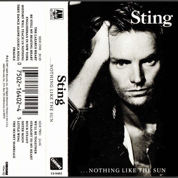 Sting - Nothing Like The Sun (Cassette) – Further Records