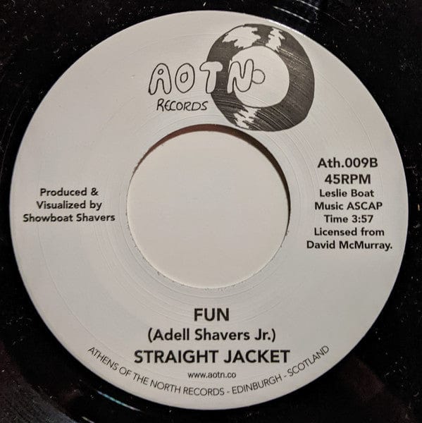 Straight Jacket – The Greatest Part Of Loving / Fun (7", Athens Of The North, 2015) Back Cover