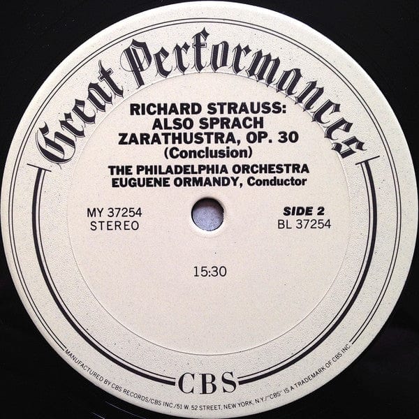 Strauss* / Ormandy*, Philadelphia Orchestra* - Also Sprach Zarathustra (LP) CBS Vinyl 07464372544