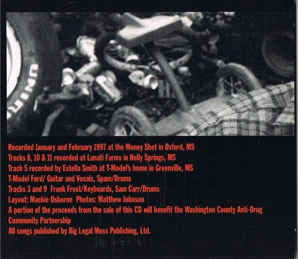 T-Model Ford – Pee-Wee Get My Gun (CD, Fat Possum Records, 1997) Image 5