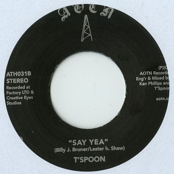 T'Spoon – If You Dance Tonite / Say Yea (7", Athens Of The North, 2016) Back Cover