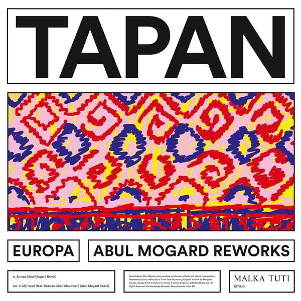 Tapan – Europa (Abul Mogard Reworks) (12", Malka Tuti, 2021) Front Cover