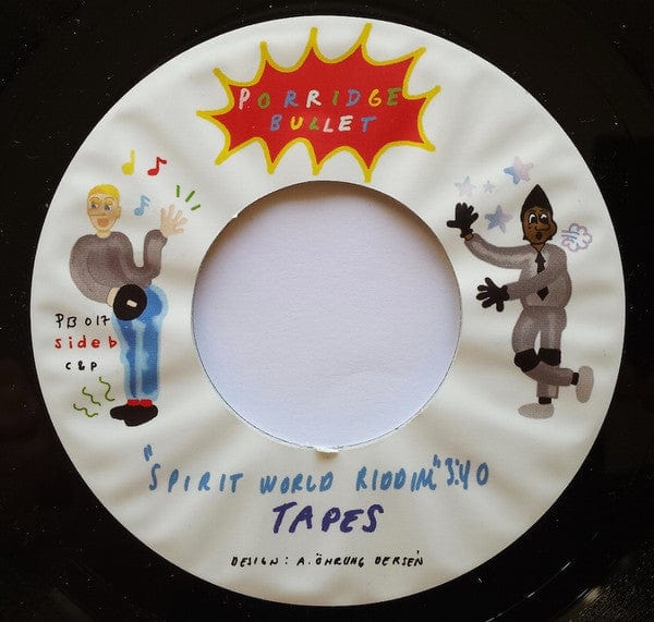 Tapes Superstar – Spirit World (7", Porridge Bullet / Pudru Kuul, 2017) Back Cover