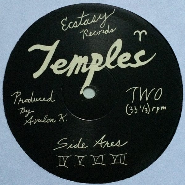 Temples – I-VII (12", Ecstasy, 2012) Back Cover