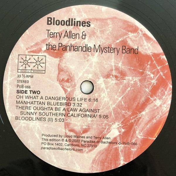Terry Allen & The Panhandle Mystery Band - Bloodlines (LP) Paradise Of Bachelors Vinyl