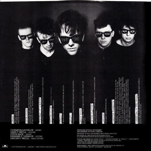 That Petrol Emotion – Babble (LP, Polydor, 1987) Image 5