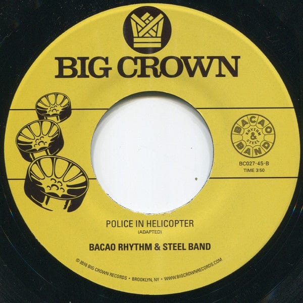 Bacao Rhythm & Steel Band – Pimp (7", Big Crown Records, 2016) Back Cover