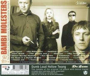 The Bambi Molesters – Dumb Loud Hollow Twang De Luxe (CD, Dancing Bear, 2003) Back Cover
