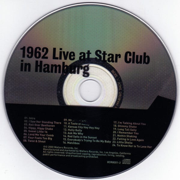 The Beatles – 1962 Live At Star-Club In Hamburg (CD, Walters Records, 2000) Image 4