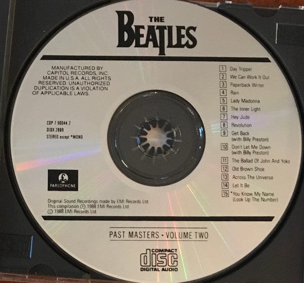The Beatles – Past Masters • Volume Two (CD, Parlophone, 1988) Image 4