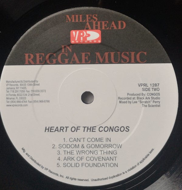 The Congos - Heart Of The Congos (LP, Album, RE) on VP Records at Further Records