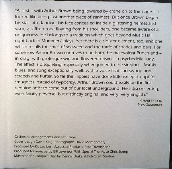 The Crazy World Of Arthur Brown – The Crazy World Of Arthur Brown (CD, Polydor) Image 5