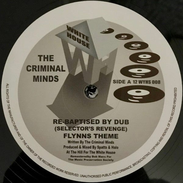 The Criminal Minds – Baptized By Dub (12", White House Records, 2017) Image 4