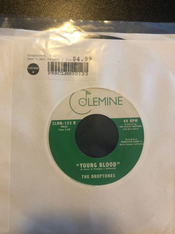 The Droptones - Don't Get Caught / Young Blood (7") Colemine Records Vinyl 659123065016