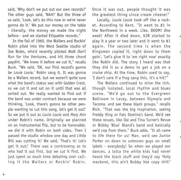 The Fabulous Wailers* - At The Castle (CD) Norton Records (2) CD 731253090226