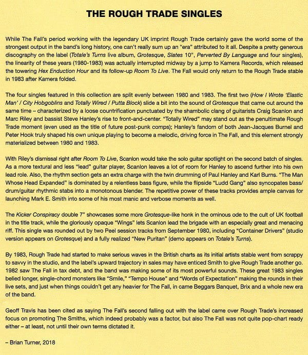 The Fall – The Rough Trade Singles (LP, Superior Viaduct, 2018) Image 5