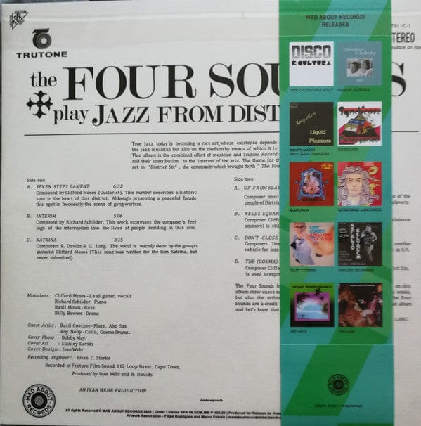 The Four Sounds – Jazz From District Six (LP, Mad About Records, 2022) Back Cover