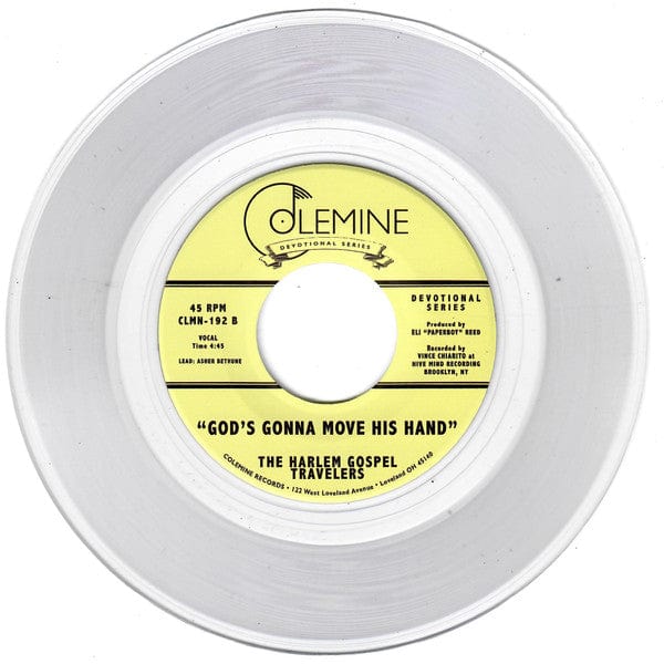 The Harlem Gospel Travelers – Nothing But His Love (7", Clear, Colemine Records, 2021) Image 4
