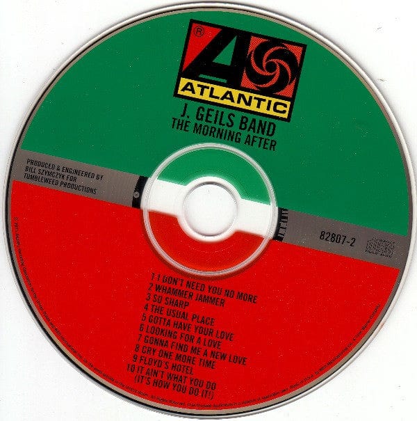 The J. Geils Band - The Morning After (CD) Atlantic CD 075678280726