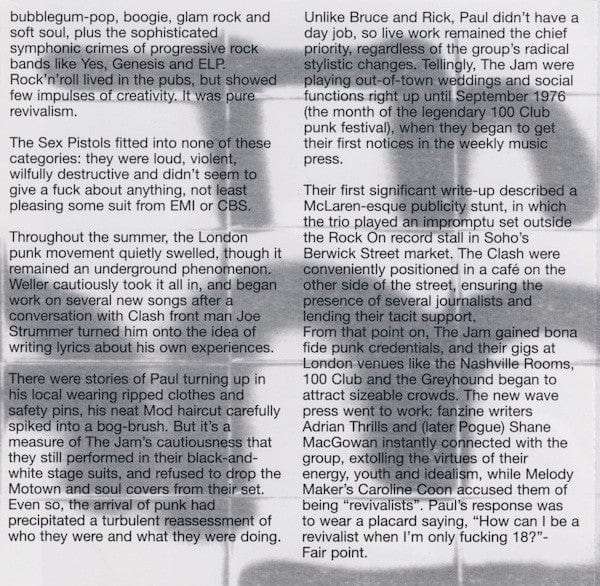The Jam – In The City (CD, Polydor) Image 5
