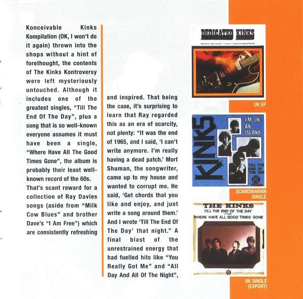 The Kinks - The Kink Kontroversy (CD) Castle Music America,Essential! Records CD 602923650227