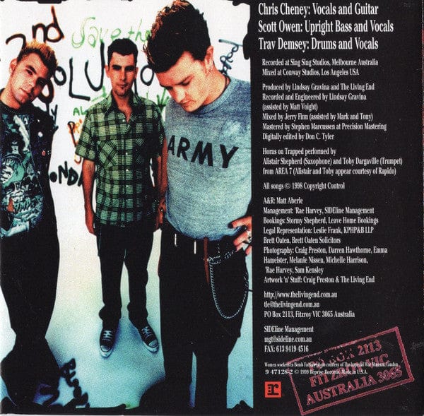 The Living End – The Living End (CD, Reprise Records, 1999) Image 4